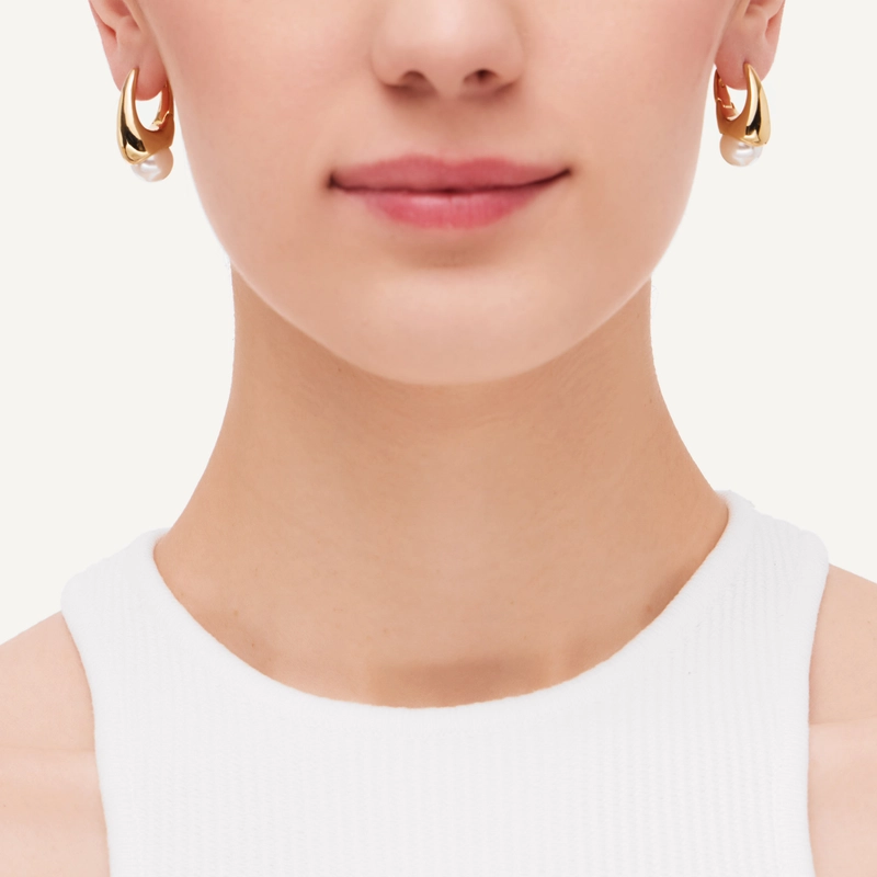 Серьги Жемчужная Элегантность – Золото