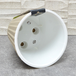 Горшок цветочный Sand 3,3л d190мм с дренажной вставкой, молочный шоколад