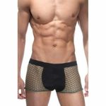 Трусы мужские боксеры цвета хаки в сеточку La Blinque LB15043