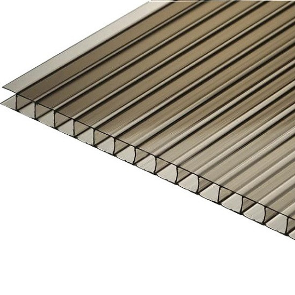 Поликарбонат сотовый Юг-Ойл-Пласт Ug Standart серый 4 мм 2,1х6 м