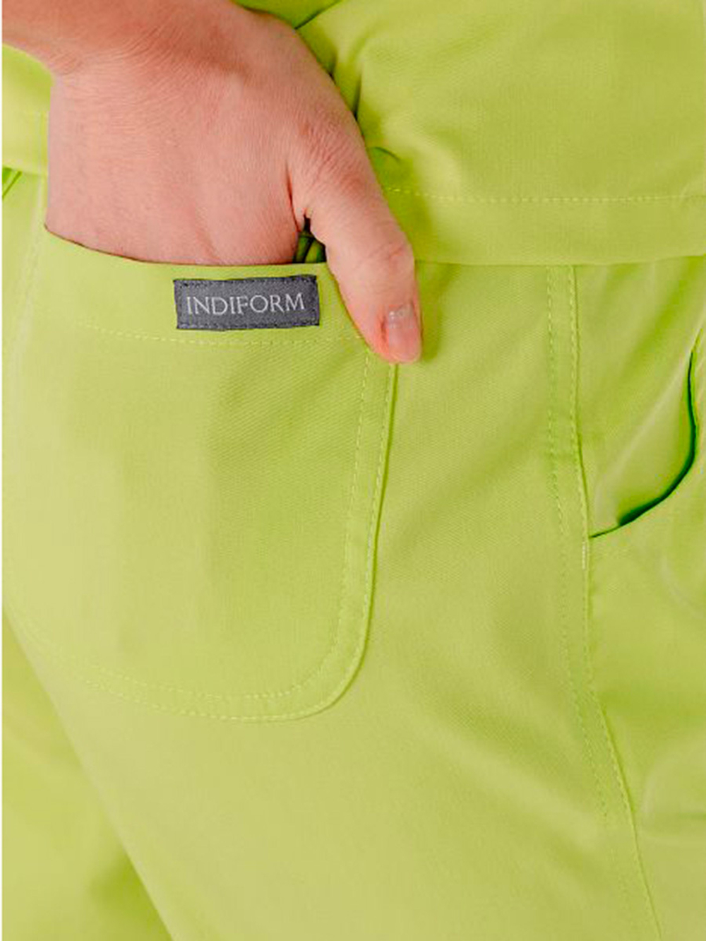 Брюки медицинские женские INDIFORM Blackwell на резинке со шнурком, зеленый, 48