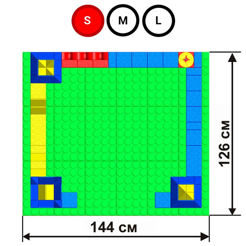 Набор GigaBloks 10: Крепость на платформе