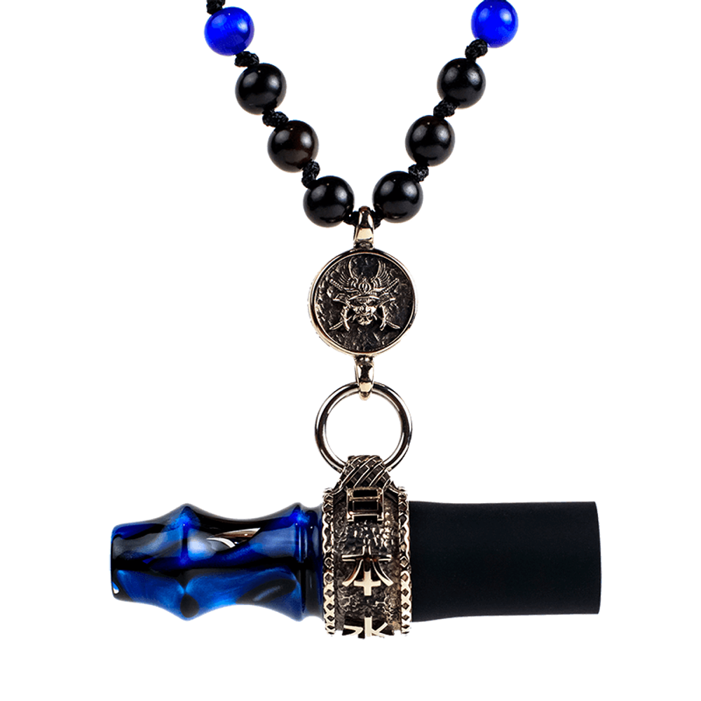 Индивидуальный мундштук Japona Mouth Tip Samurai Beads Blue (Синий)