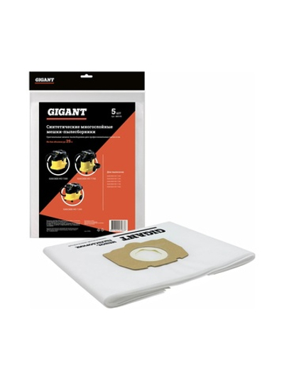 Мешок-пылесборник синтетический трехслойный до 30л, 5 шт Gigant AKS-05
