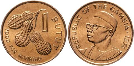 Гамбия 1 бутут, 1985 ФАО - Еда для человечества UNC