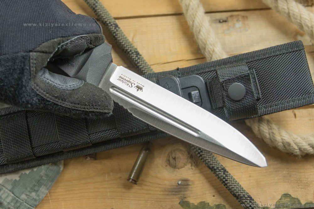 Тактический нож Centurion AUS-8 StoneWash Черные Ножны