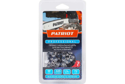 Цепь 20LP-72E PROFESSIONAL 0.325", 1.3 мм, 72 звена, чизель Patriot 862381211