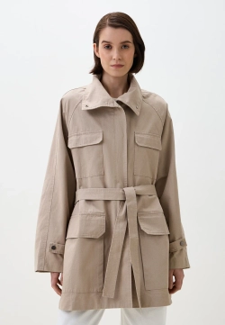 Куртка-парка с накладными карманами