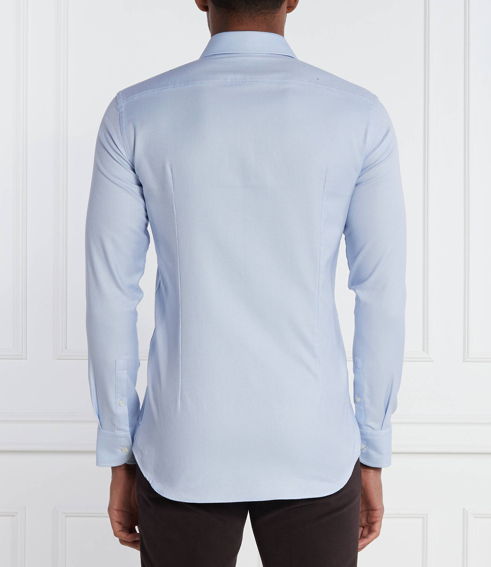 Рубашка Boss x Porsche H-HANK-kent-C1_PS BOSS BLACK - голубой(50509155)