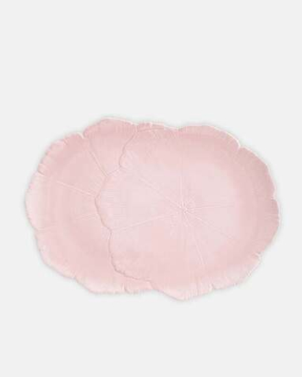 Блюдо овальное Aquazzura Cherry Blossom Light Pearl (41 х 28.5 см)