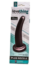 Анальный стимулятор-насадка для страпон-трусиков Plug Nozzle (Цвет: графитовый)