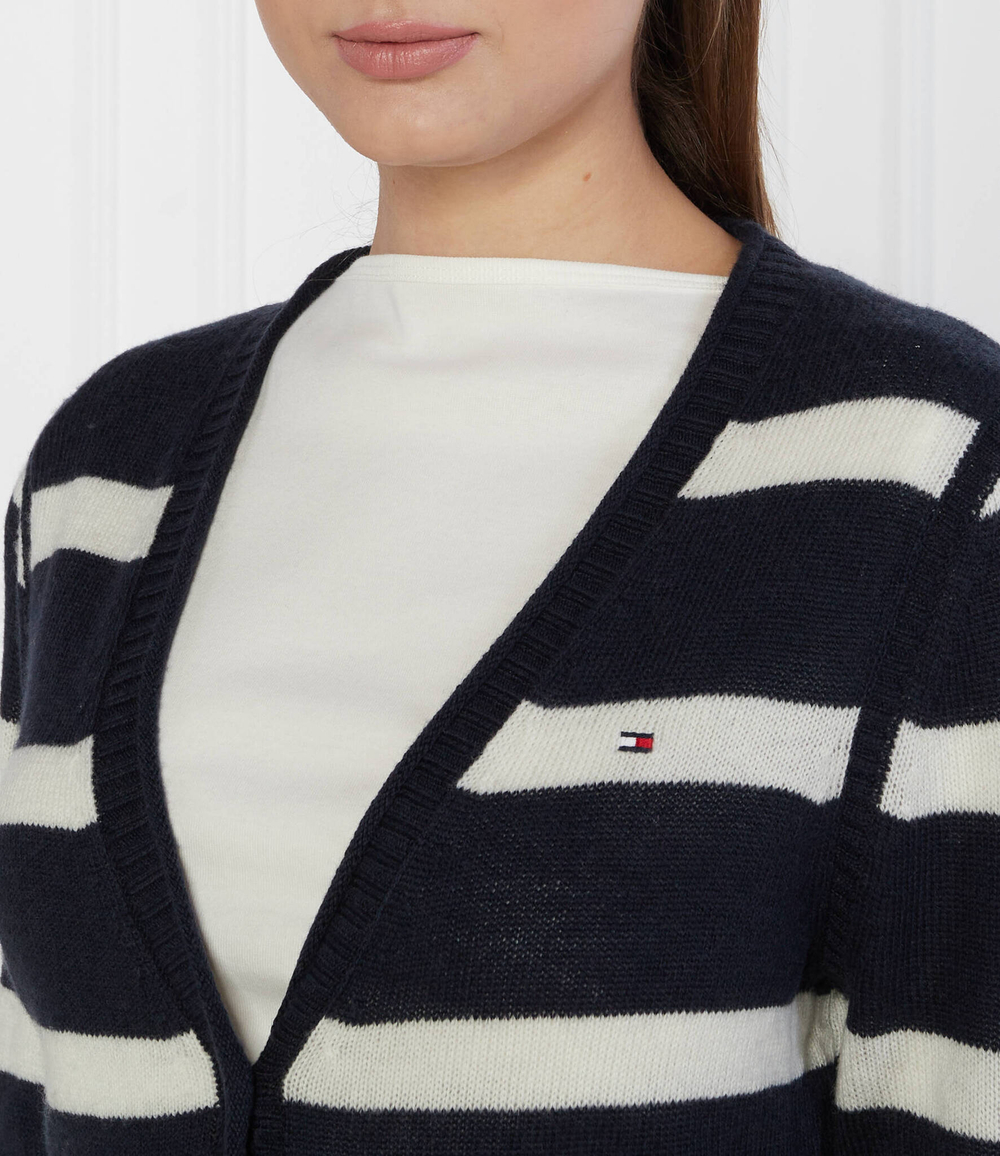 Хлопковый кардиган Tommy Hilfiger - темно-синий(WW0WW39888)