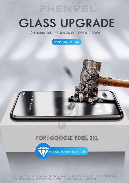 Защитное стекло 5d для Google Pixel 4 XL (Full Glue полная проклейка, черная рамка)