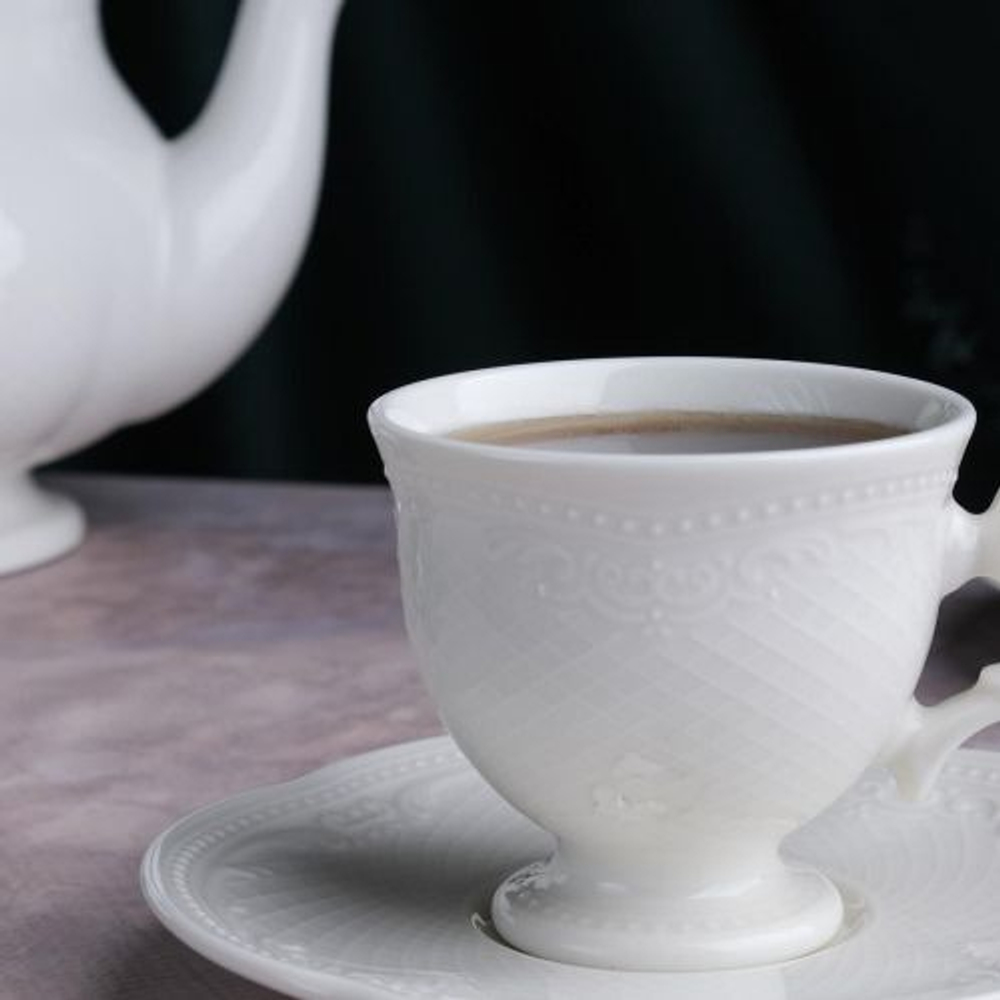 Кофейная пара 100 мл, фарфор, Aristocrat, Noble