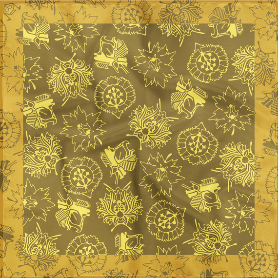 Yaylıq\ Scarf Güllər 30×30 sm