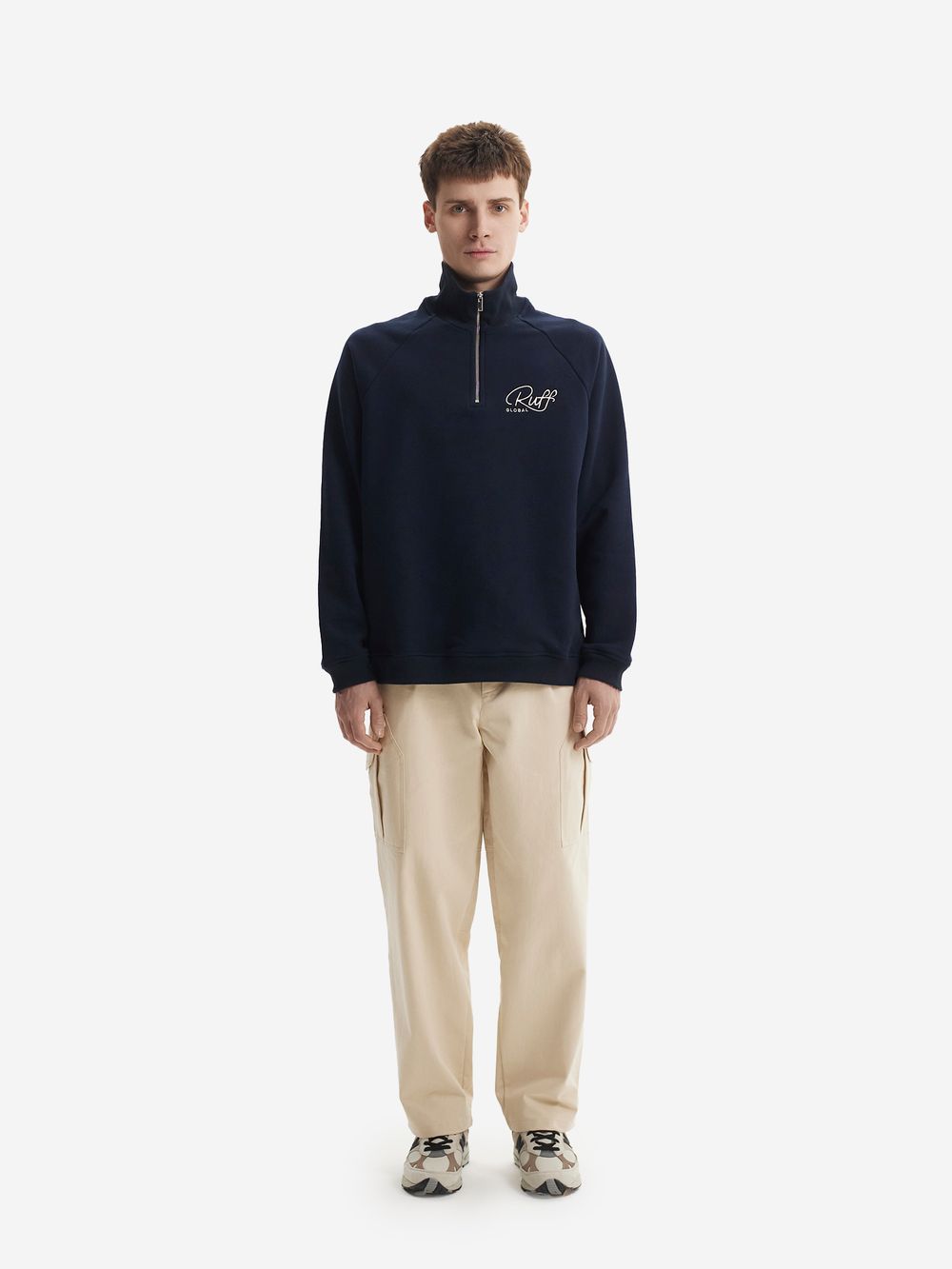 Толстовка Ruff Global Halfzip Sport Jacket темно-синий