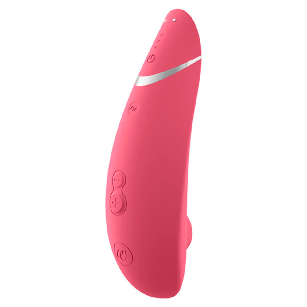 Розовый вакуумно-волновой клиторальный стимулятор Womanizer Premium 2 Raspberry WZ212SG7