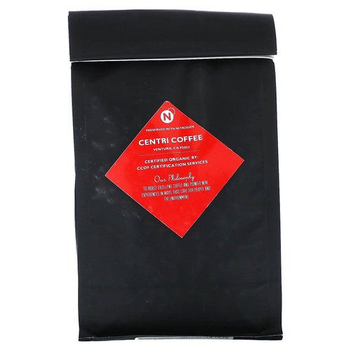 Centri Coffee, Centri Coffee, органическая домашняя смесь, карамель и миндаль, цельные зерна, средняя обжарка, 340 г (12 унций)