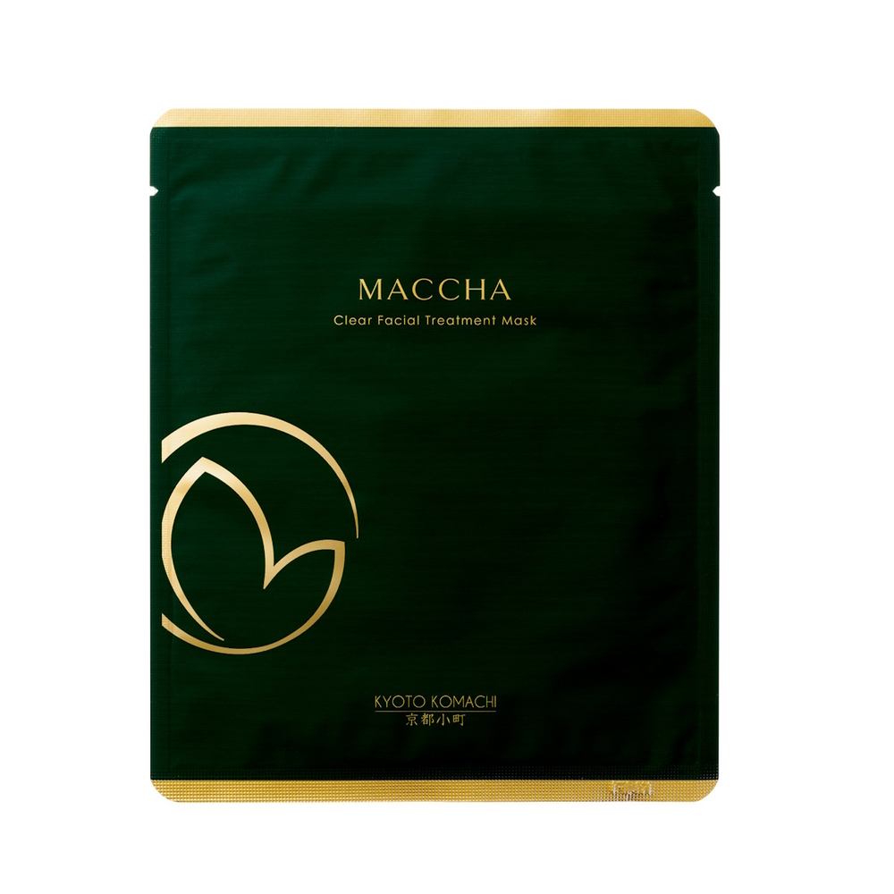 Тканевая маска с экстрактом зеленого чая Kyoto Komachi Maccha Clear Facial Treatment Mask