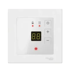 Терморегулятор ЭргоЛайт ТР-09 программируемый для теплого пола встроенный для Атлас Дизайн белый 37773