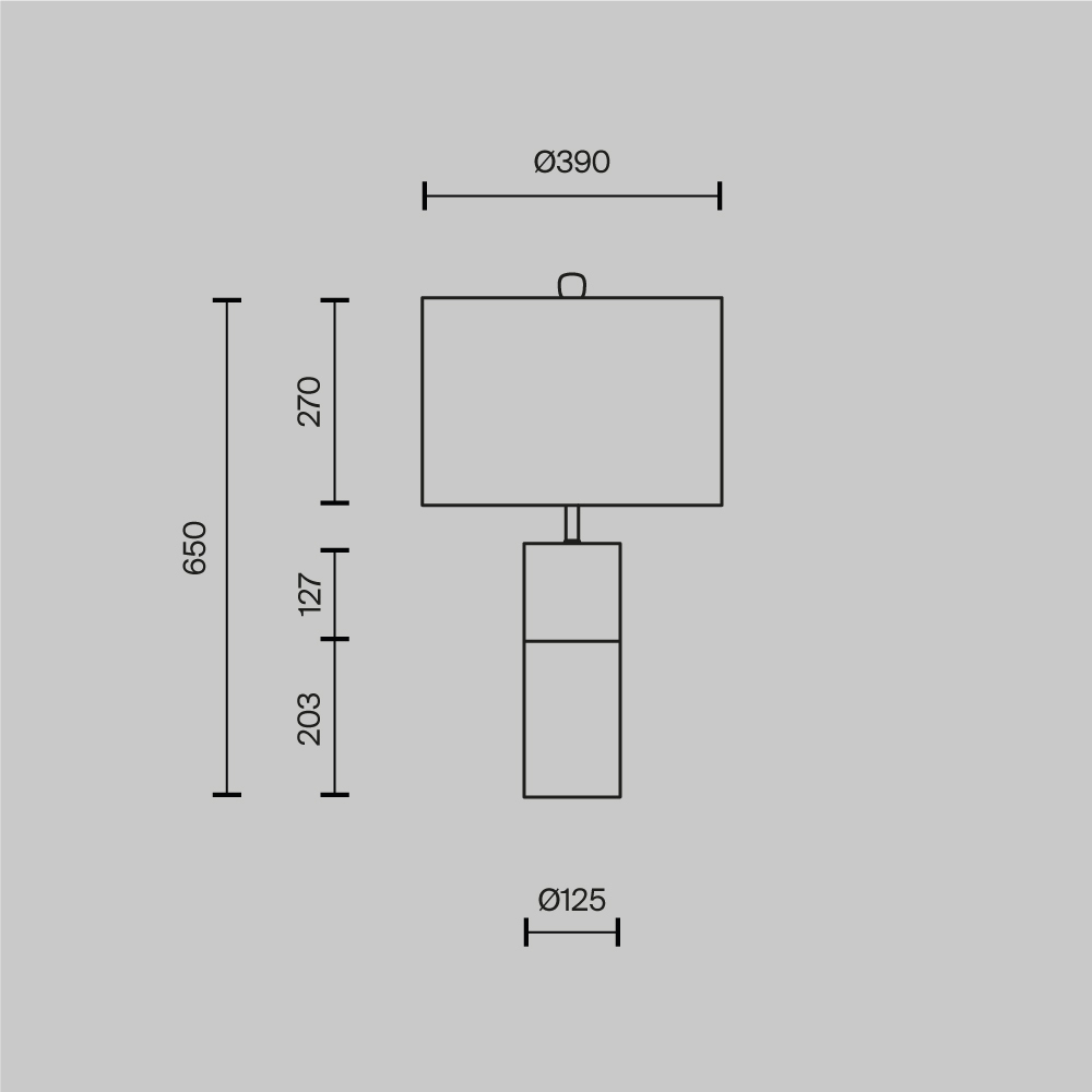 Настольная лампа Maytoni Bianco Z030TL-01BS