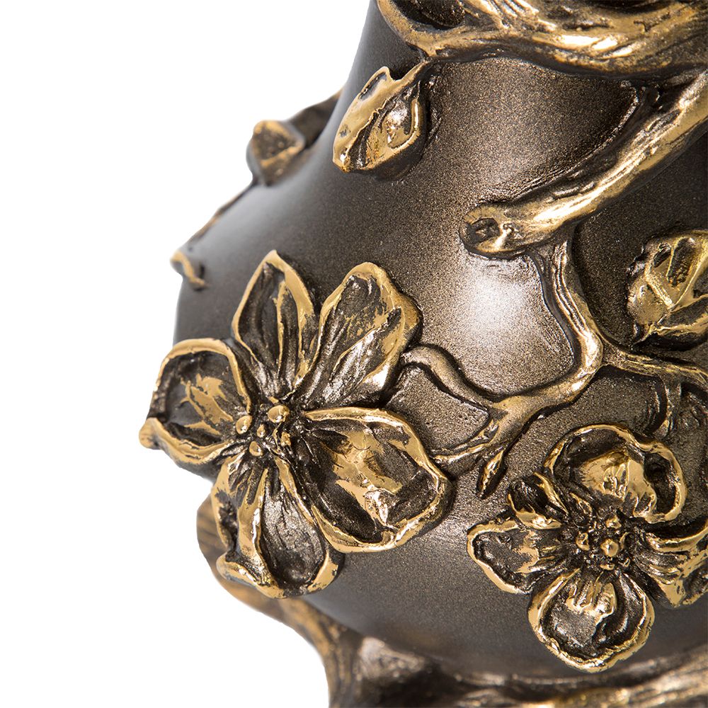 Настольная лампа Терра Бронза с абажуром №38 Vatican (Ватикан) Черный