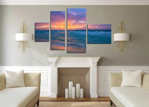 Модульная картина "Морское солнце"