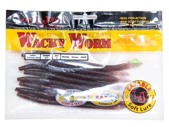 Черви съедобные LJ Pro Series WACKY WORM 5.4in (13.70)/S19 8шт.