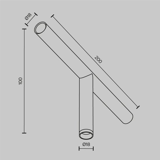 Светильник Technical C102CL-3W3-6K-B