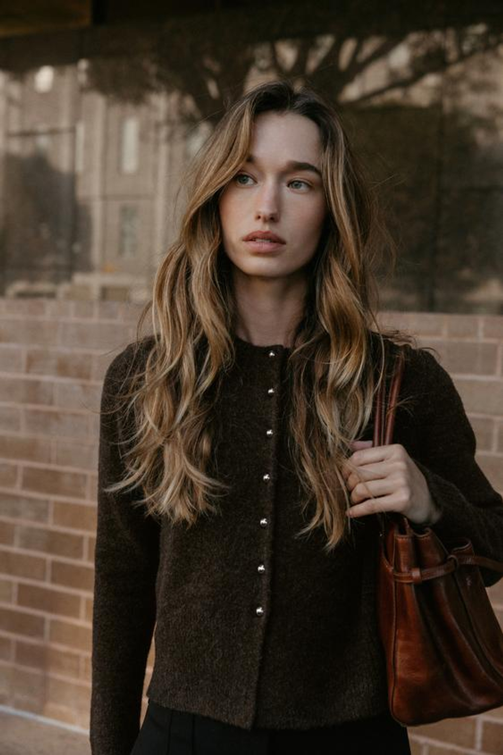 Свитерок из трикотажа с пуговицами -ZARA