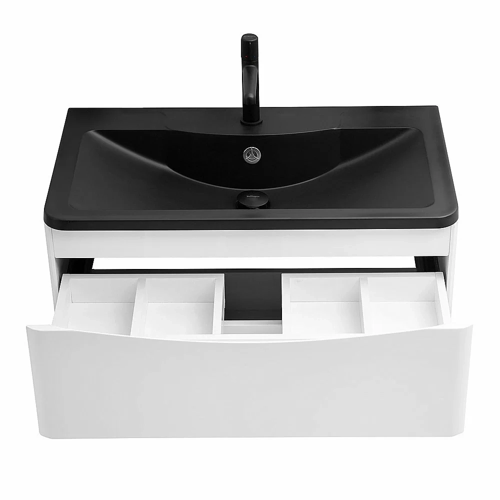 Тумба с раковиной BelBagno ACQUA 100 подвесная Bianco Lucido