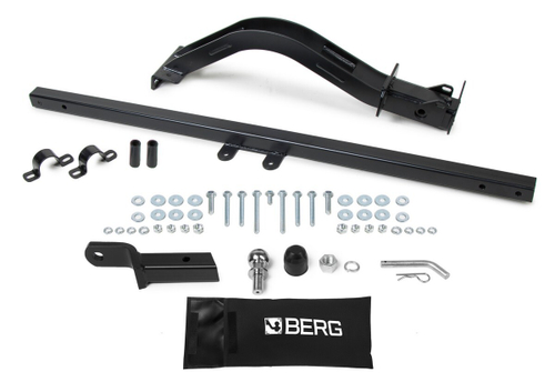 Фаркоп с унив. электрикой под квадрат для ВАЗ 2121 (Лада Нива) (искл. Urban) 1977-2021/2131 (искл. Urban) 1993-2021, шар E, 900/75 кг, F.6017.002, Berg (паспорт, сертификат)