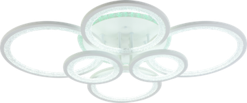 Светодиодная люстра 168W+8W 3000К-6000К RGB 8448/6 WHT белый Profit Light