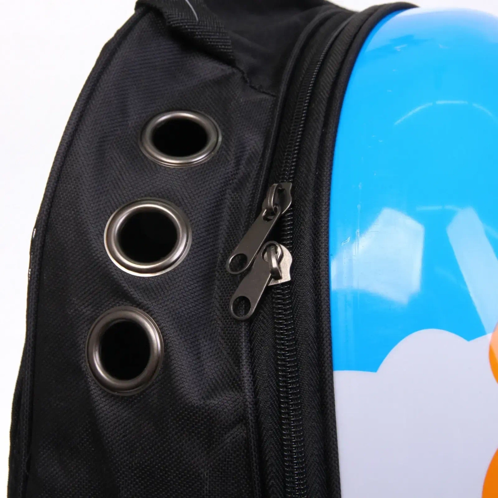 Рюкзак - переноска для животных «ЛЮБИМЫЙ БРО», Я - Лев!, 27*33*43см/до 7кг (сетка, иллюминатор, подложка) (Пакет и Лейбл)