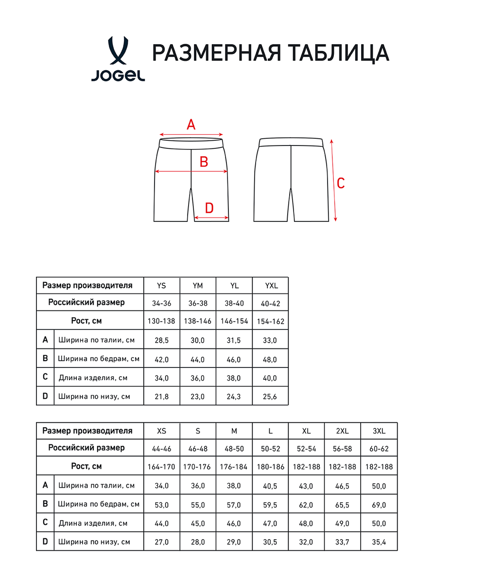 Шорты игровые Jogel DIVISION PerFormDRY Union Shorts-K, гранатовый 83