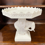 Слон с чашей в белом цвете 30 см