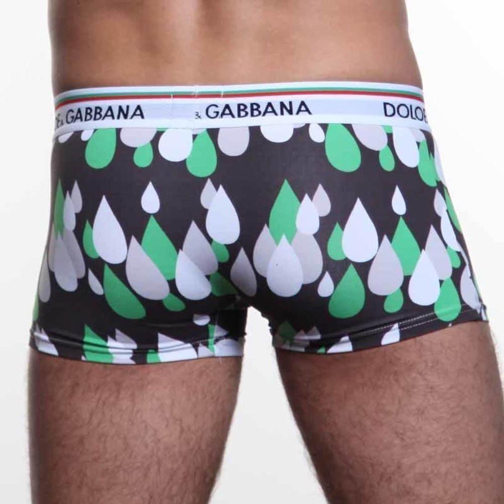 Мужские трусы хипсы зеленые Dolce&Gabbana