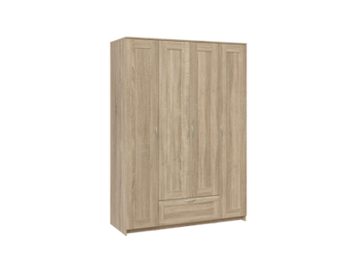 Шкаф Сириус 4 двери и 1 ящик 156х59х220 (сонома)