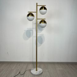 Торшер Geneva Glass Floor Lamp Triple