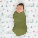 SwaddleDesigns SDM-1014-V9 Набор пеленок муслин 4 шт. - Earthtone 4-Pack, Cascadia