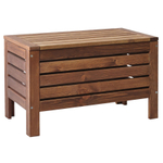 Сундук скамья деревянный для хранения вещей Эпларо для мангала и для сада, венге