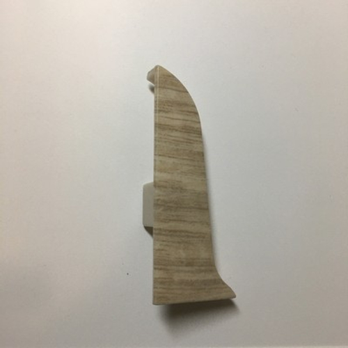 Заглушка левая к плинтусу "LIDER-62" 333 Дуб сибирский