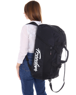 Сумка спортивная ProfSport Freedom (сумка-рюкзак) черно-белая