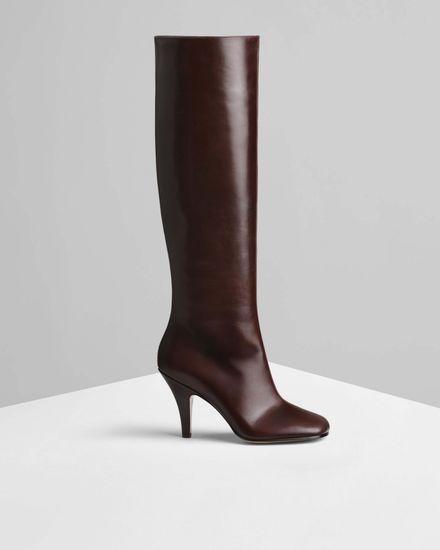 Сапоги Phoebe Philo Knee-high boot in oxblood leather