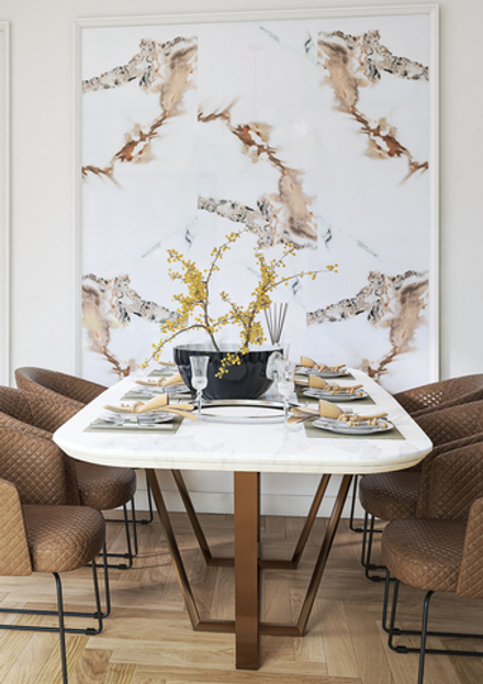 Листовая панель ПВХ "Гибкий мрамор" DESIGN MODERN, Империал (глянец)