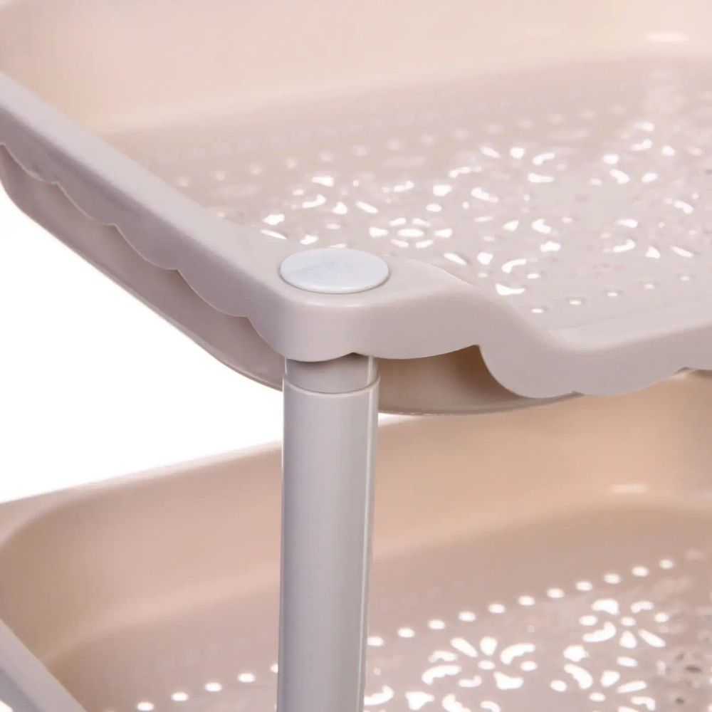 Этажерка малая «ИДЕЯДОМА», 4 секции, цвет бежевый, 28*22*49см (пакет)