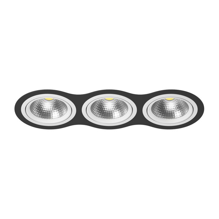 Комплект из светильника и рамки Lightstar Intero 111 (217937+217906+217906+217906) i937060606