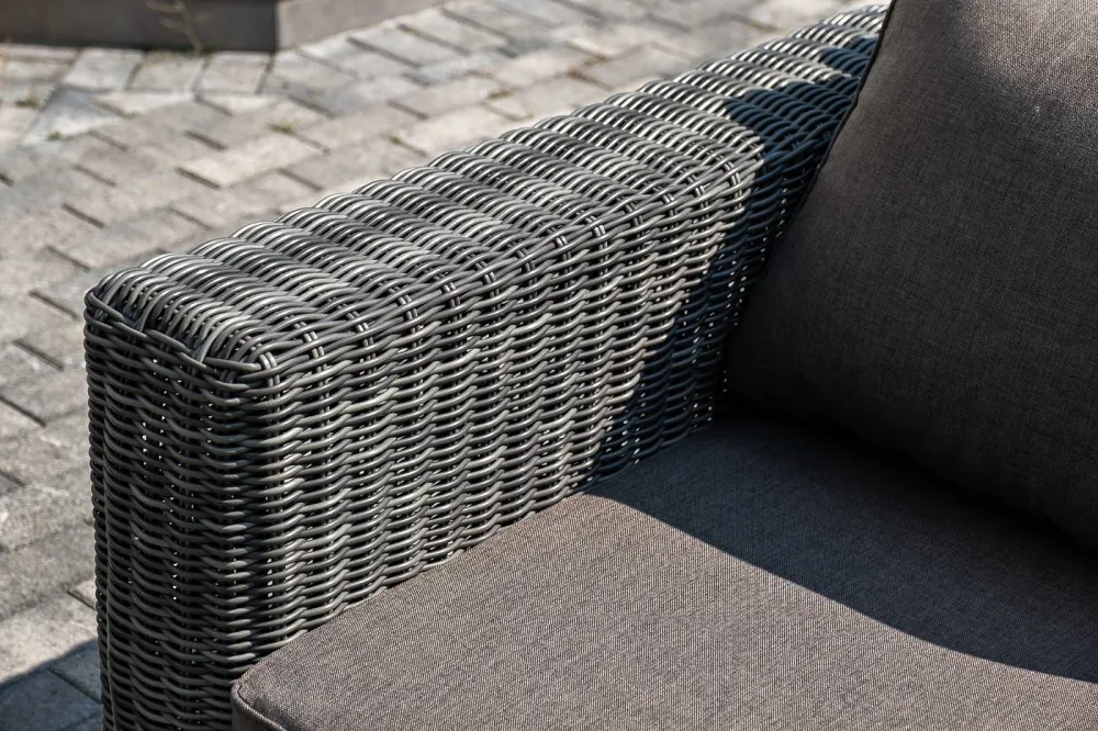 "Боно" лаунж-зона из искусственного ротанга, цвет графит