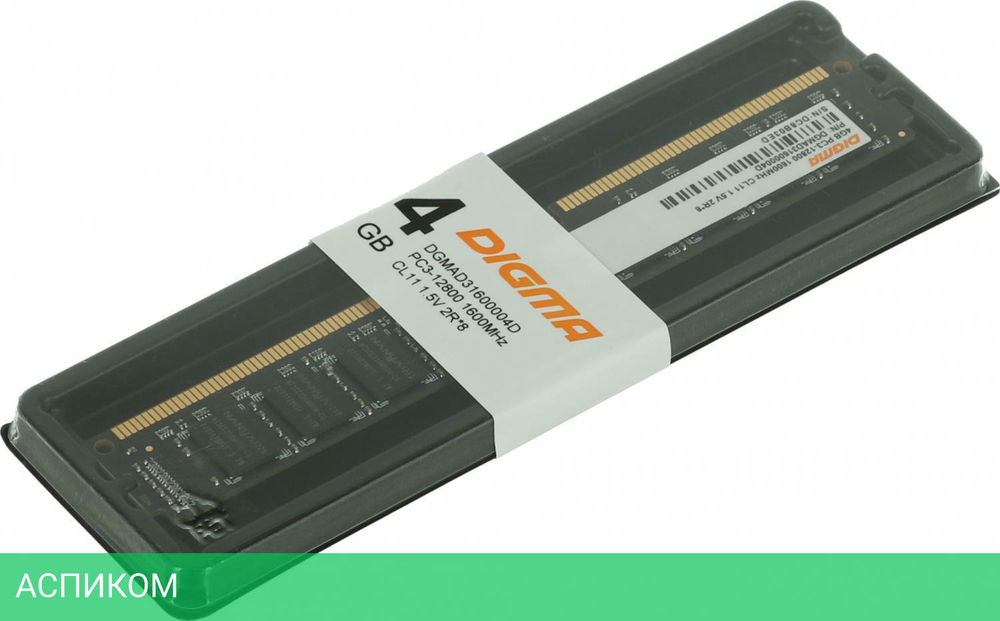 Оперативная память Digma 4GB DGMAD31600004D