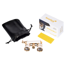 Театральный бинокль-лорнет Levenhuk Broadway 325E, белый - Комплект поставки